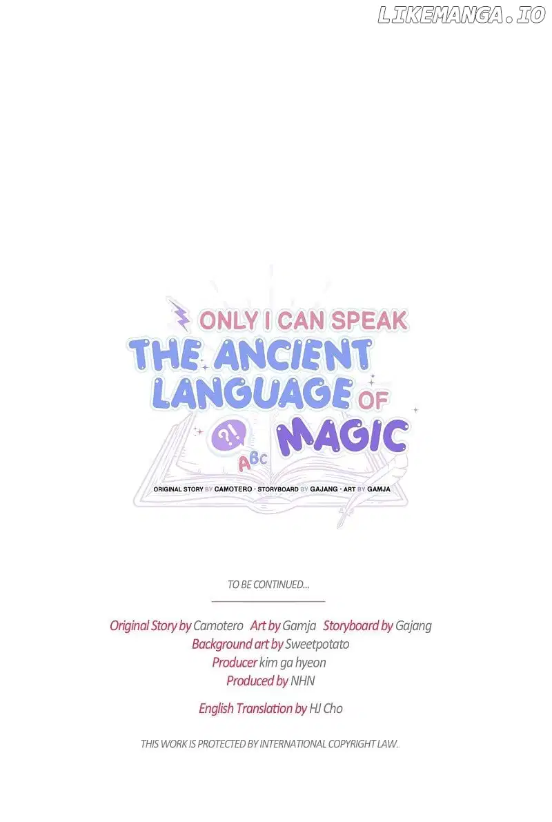 Only I Can Speak the Ancient Language of Magic Chapter 69 - page 65
